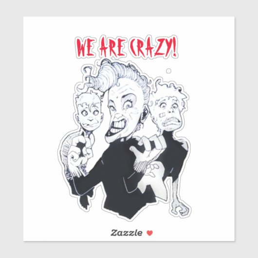 STICKER CRAZY (Feuille)