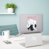 STICKER CRAZY (Ordinateur portable sur le bureau)