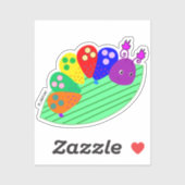Sticker Crazy Caterpillar (Feuille)
