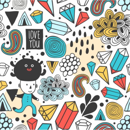 Sticker Crazy head (Devant)