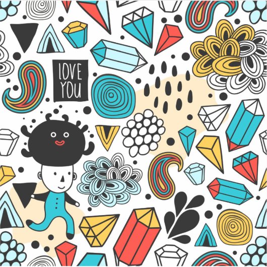 Sticker Crazy head (Devant)