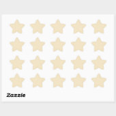 Sticker Cream Star (Feuille)