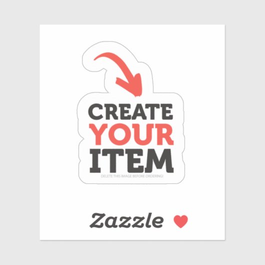 Sticker CREATE-YOUR-OUR do-it-yourself Téléchargez votre c (Feuille)