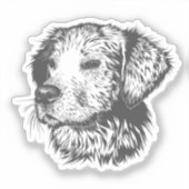 Sticker Create Your Own Pet Dog Customized (Recto)