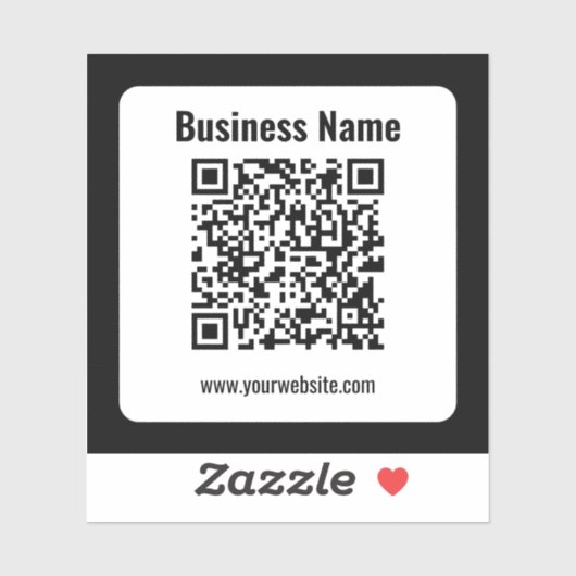 Sticker Create Your Own QR Code | Transperant (Feuille)