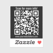 Sticker Create Your Own QR Code | Transperant (Feuille)