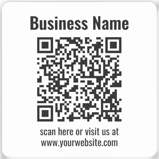 Sticker Create Your Own QR Code | Transperant (Recto)