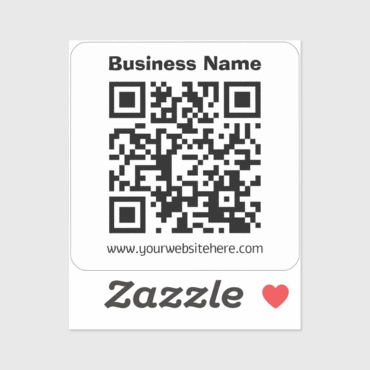 Sticker Create Your Own QR Code | Transperant (Feuille)
