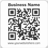 Sticker Create Your Own QR Code | Transperant (Recto)