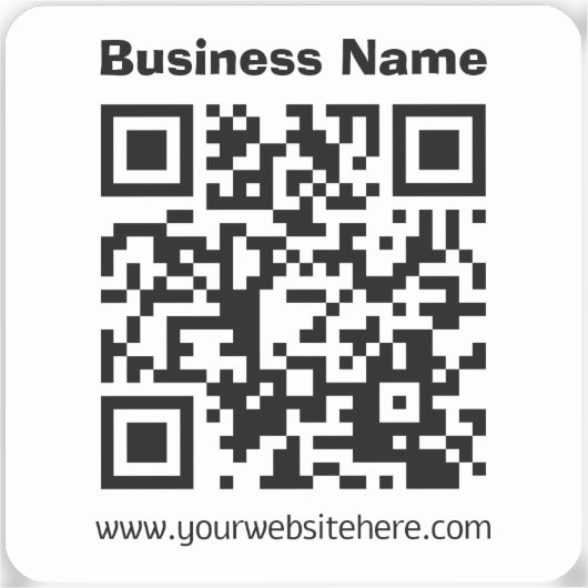 Sticker Create Your Own QR Code | Transperant (Recto)