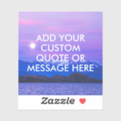 Sticker Create Your Own Quote (Feuille)