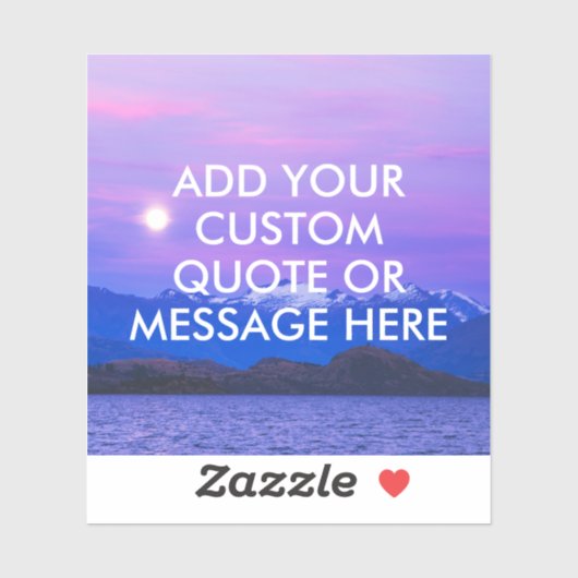 Sticker Create Your Own Quote (Feuille)