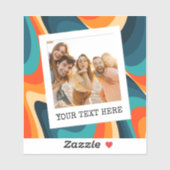 Sticker Create Your Own Retro Photo (Feuille)