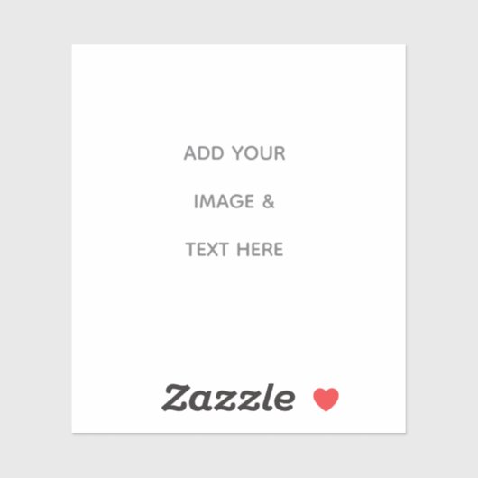 Sticker Create Your Own white  (Feuille)