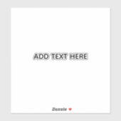 Sticker Create Your Own White (Feuille)