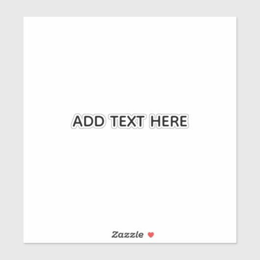 Sticker Create Your Own White (Feuille)
