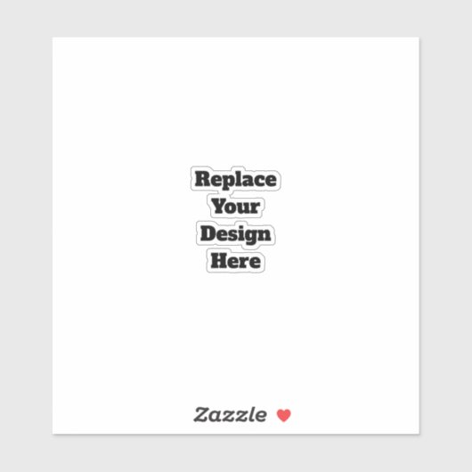 Sticker Create Your Own white  (Feuille)