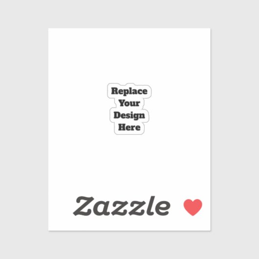 Sticker Create Your Own white (Feuille)