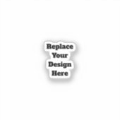 Sticker Create Your Own white (Recto)