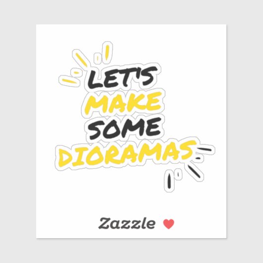 Sticker Créateur de diorama (Feuille)