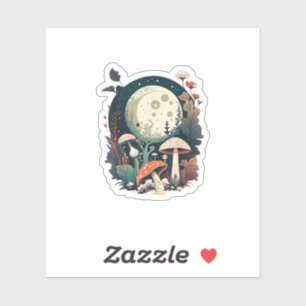 Sticker Création de champignon Aesthetic Goblincore et Cot