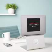 Sticker Création personnelle (Ordinateur portable sur le bureau)