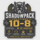 Sticker Créations ShadowPack 10-8 (En service) (Devant)
