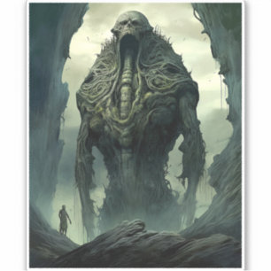 Sticker Créature Alien Sci-fi Horreur Art