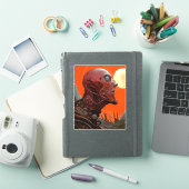 Sticker Créature Alien Sci-fi Horreur Art (Couverture iPad)