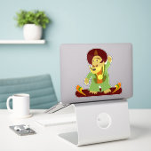 Sticker Créature de dessin animé monstre funky design mign (Ordinateur portable sur le bureau)
