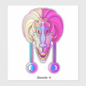 Sticker Créature de dinosaure (Feuille)