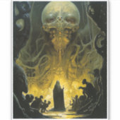 Sticker Créature du sous-monde Alien démon (Devant)