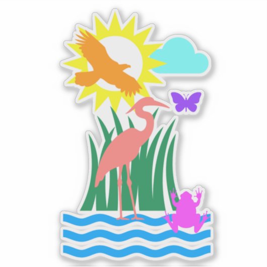 Sticker Créatures Everglade (Devant)