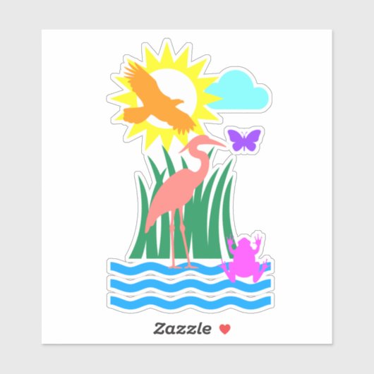 Sticker Créatures Everglade (Feuille)