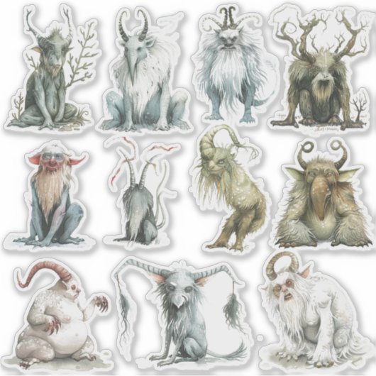 Sticker Créatures mythiques nordiques (Devant)