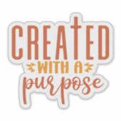 Sticker Créé Avec Un But (Devant)