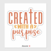 Sticker Créé Avec Un But (Feuille)