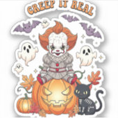 Sticker Creep It Real Halloween Clown (Devant)