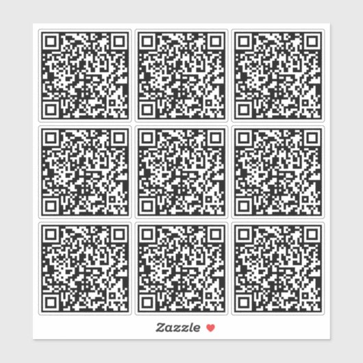 Sticker Créer 9 codes QR numérisables instantanément trans (Feuille)