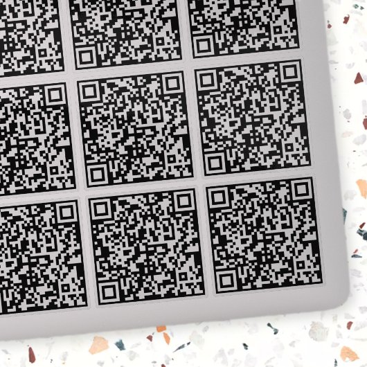 Sticker Créer 9 codes QR numérisables instantanément trans