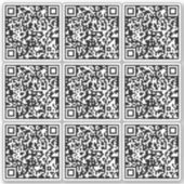 Sticker Créer 9 codes QR scannables instantanément Noir Bl (Devant)