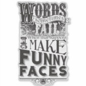 Sticker Créer des faces (Devant)