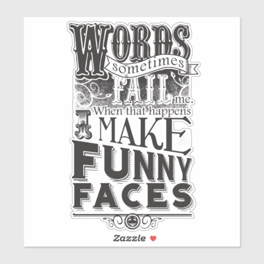 Sticker Créer des faces (Feuille)