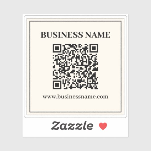 Sticker Créer instantanément un code QR numérisable pour l (Feuille)