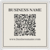 Sticker Créer instantanément un code QR numérisable pour l (Devant)