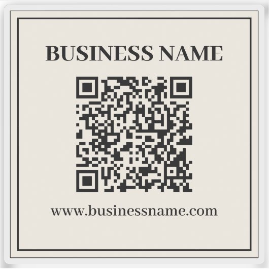Sticker Créer instantanément un code QR numérisable pour l (Devant)