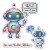 Sticker Créer Talking Chatbot mèmes Modèles de dessin (Devant)