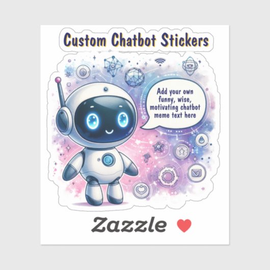 Sticker Créer Talking Chatbot mèmes Modèles de dessin (Feuille)