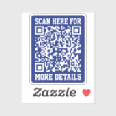 Sticker Créer un code QR analysable | Bleu marine (modifia (Feuille)