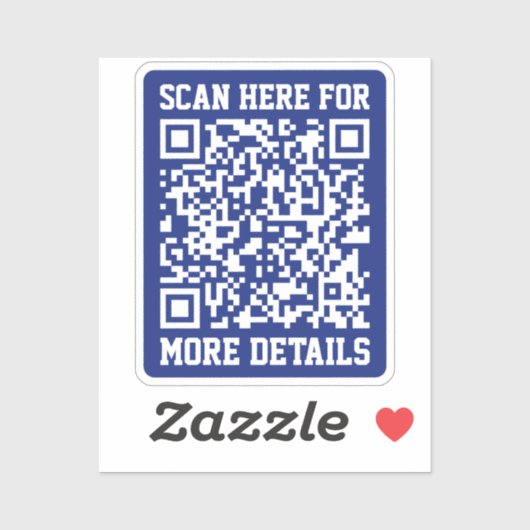 Sticker Créer un code QR analysable | Bleu marine (modifia (Feuille)